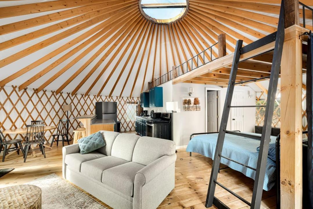 Modern Yurt W River Access, Hot Tub, Wifi & Grill Wardensville Εξωτερικό φωτογραφία